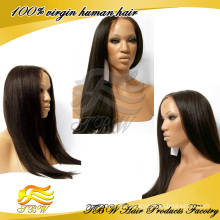 New style unprocessed human hair glueless full lace wig,brazilian yaki straight lace wigs